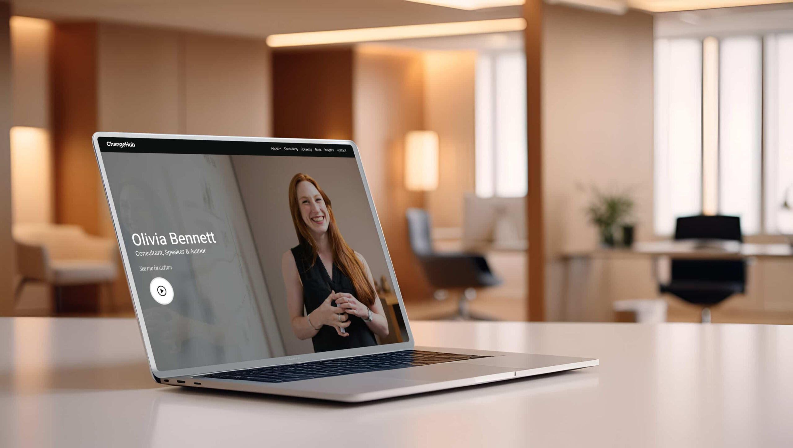ChangeHub - Consulting & Coaching Website Template built with Webflow | Mockup Preview