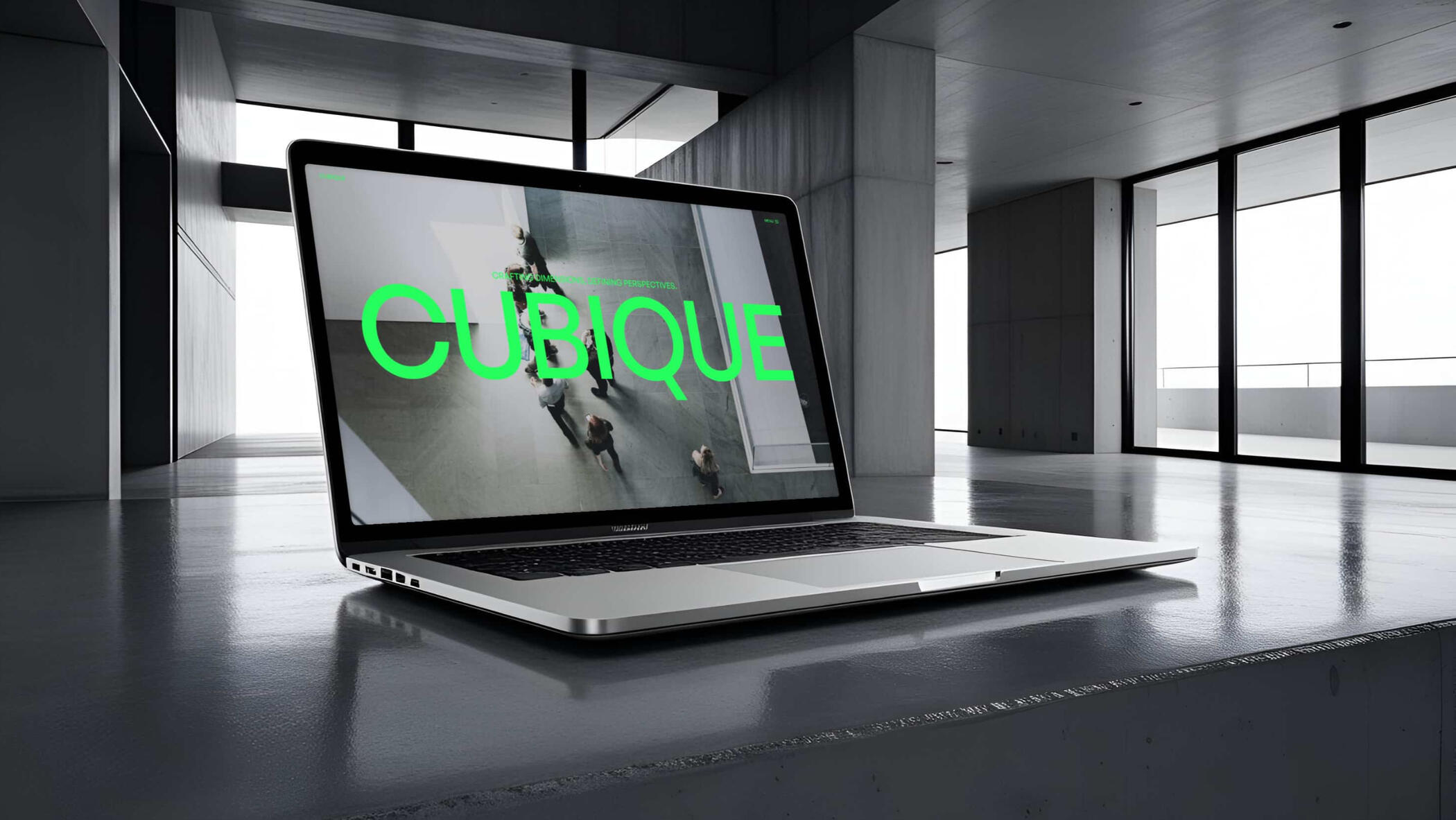 Cubique - Architecture & Design Portfolio Website Template built with Webflow | Mockup Preview