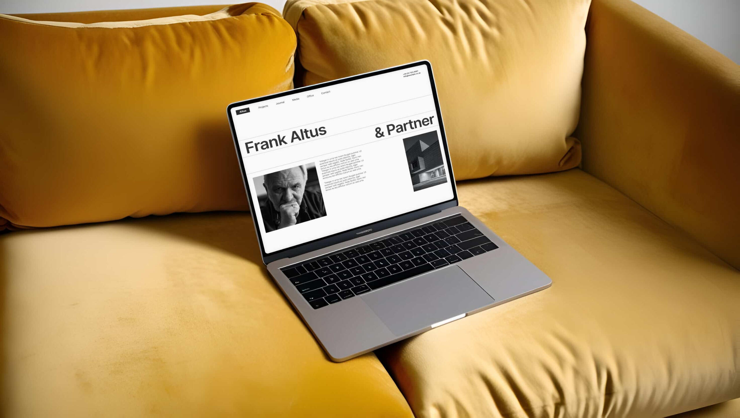 Altus - Architecture & Interior Design Website Template built with Webflow | Mockup Preview